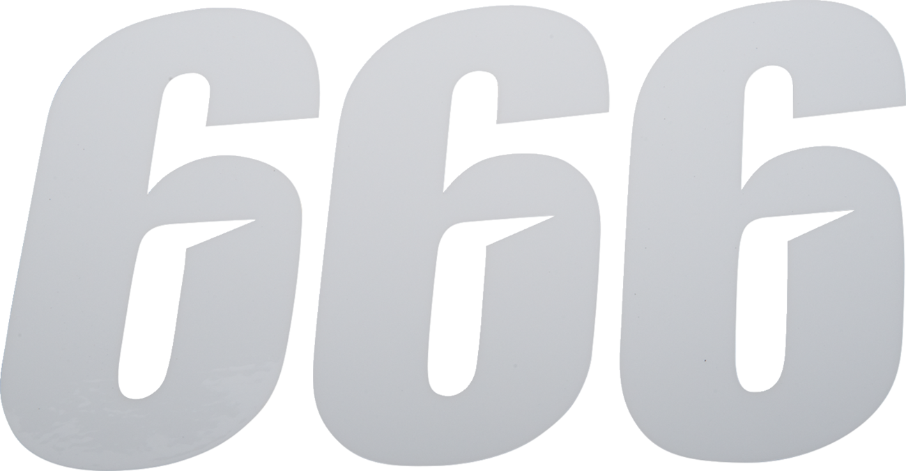 D'COR Visuals Slash Number Plate - Slash Number Plate
