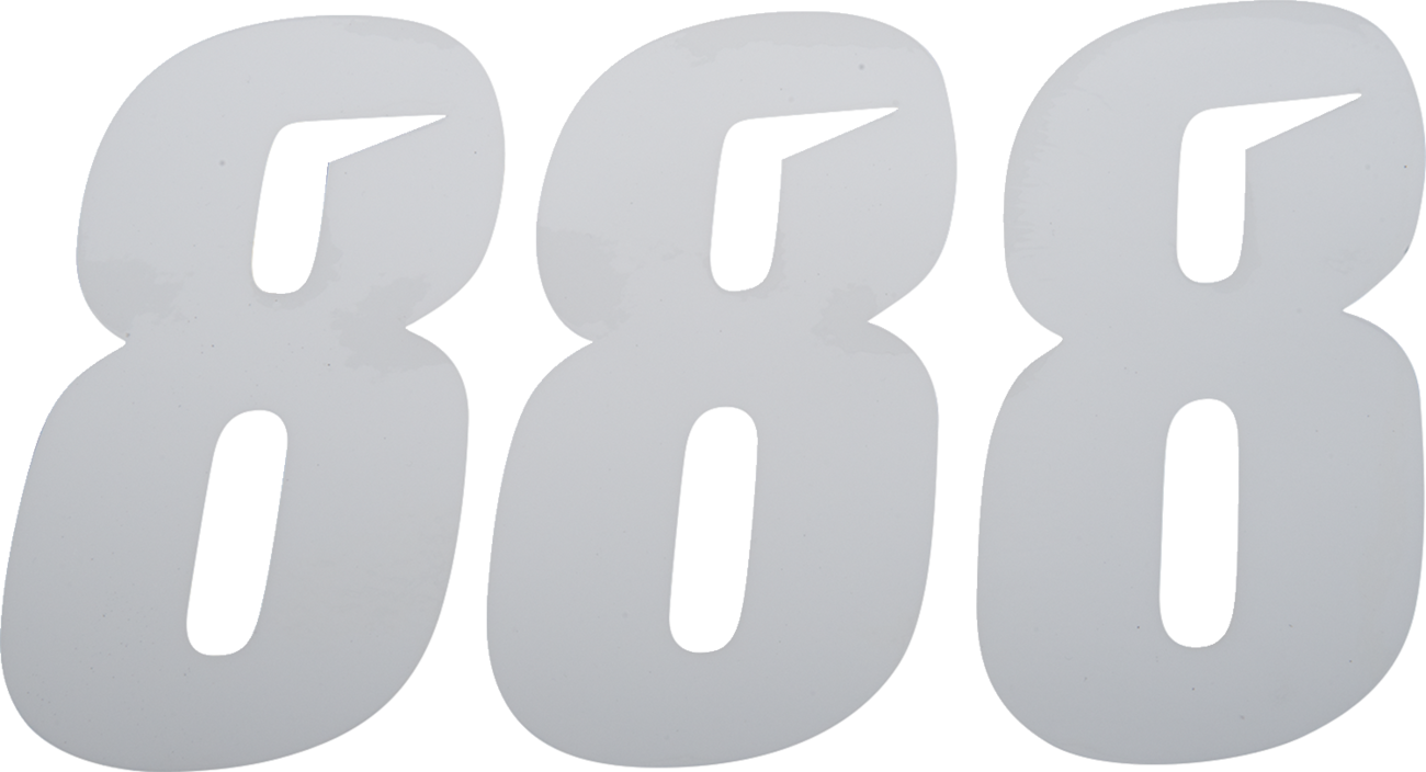 D'COR Visuals Slash Number Plate - Slash Number Plate