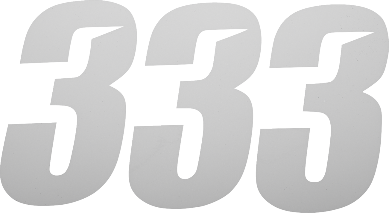 D'COR Visuals Slash Number Plate - Slash Number Plate