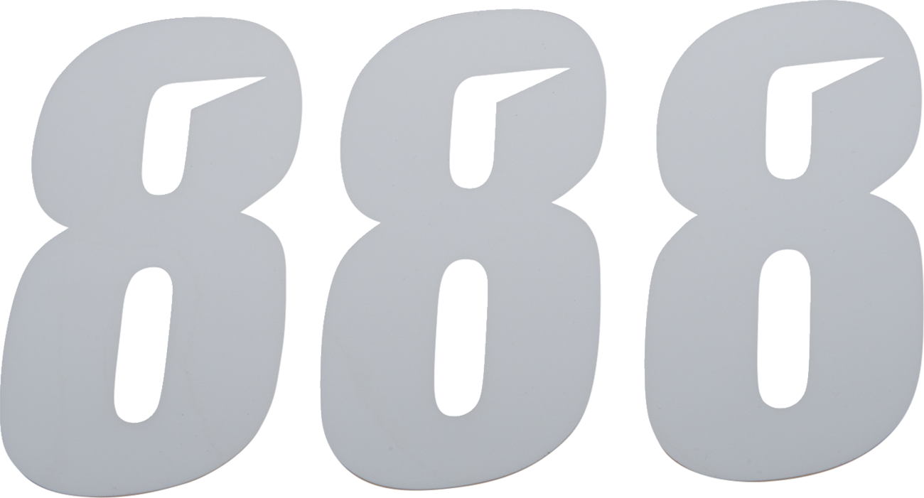 D'COR Visuals Slash Number Plate - Slash Number Plate