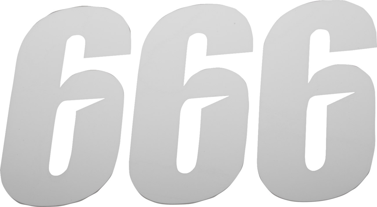 D'COR Visuals Slash Number Plate - Slash Number Plate