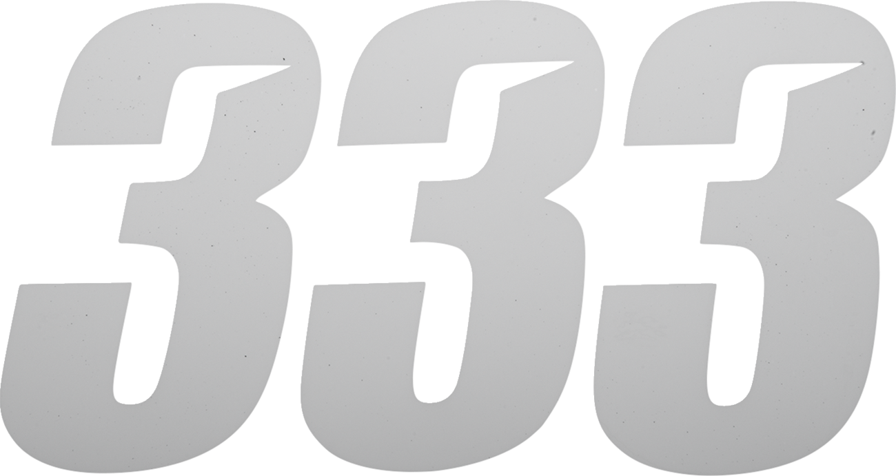 D'COR Visuals Slash Number Plate - Slash Number Plate