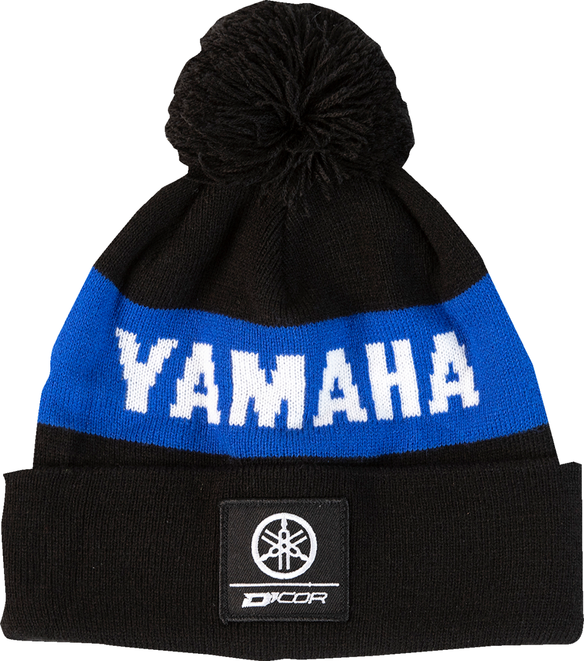 D'COR Visuals Stripe Beanie - Black/Blue