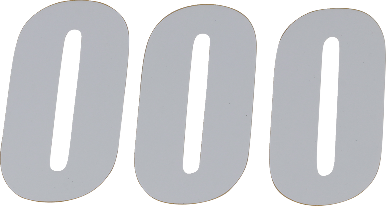 D'COR Visuals SX Plate Number - #0