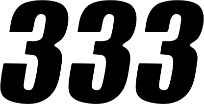 D'COR Visuals SX Plate Number - #3