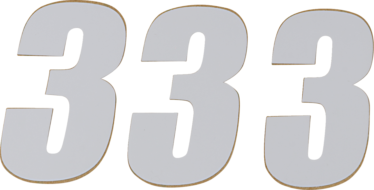 D'COR Visuals SX Plate Number - #3