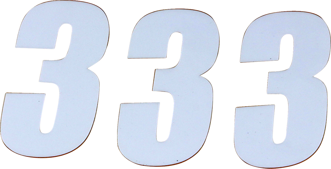 D'COR Visuals SX Plate Number - #3