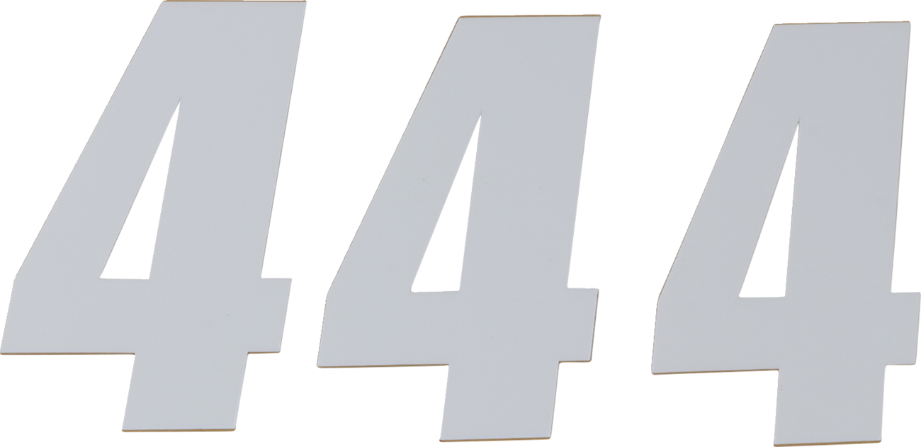 D'COR Visuals SX Plate Number - #4