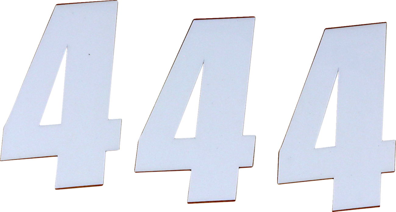 D'COR Visuals SX Plate Number - #4