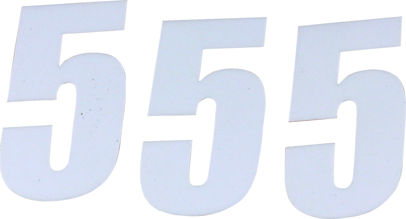 D'COR Visuals SX Plate Number - #5
