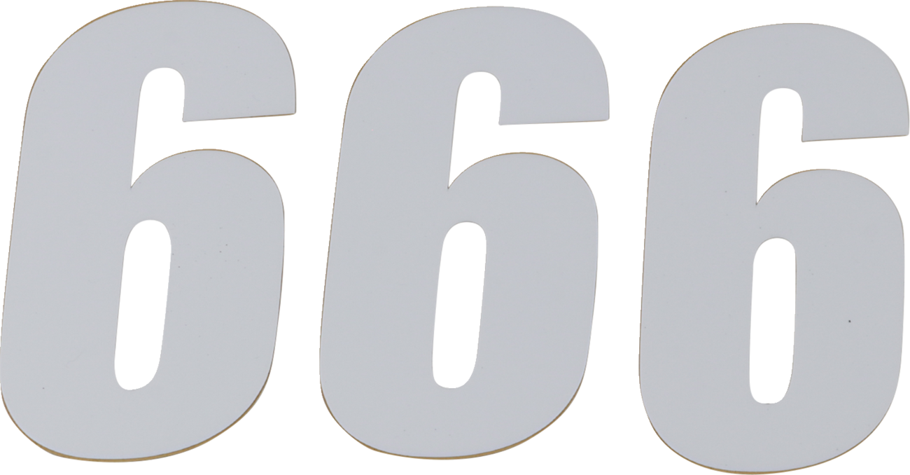 D'COR Visuals SX Plate Number - #6