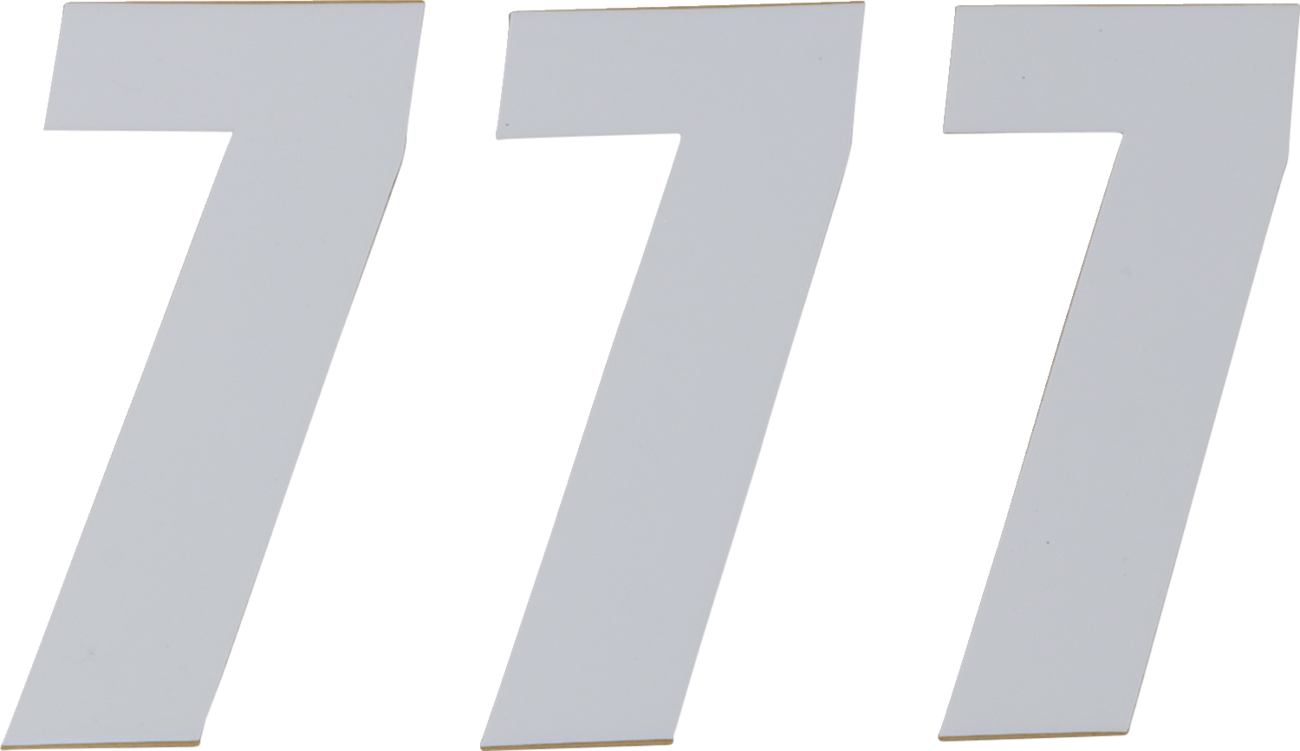 D'COR Visuals SX Plate Number - #7