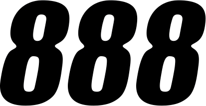 D'COR Visuals SX Plate Number - #8