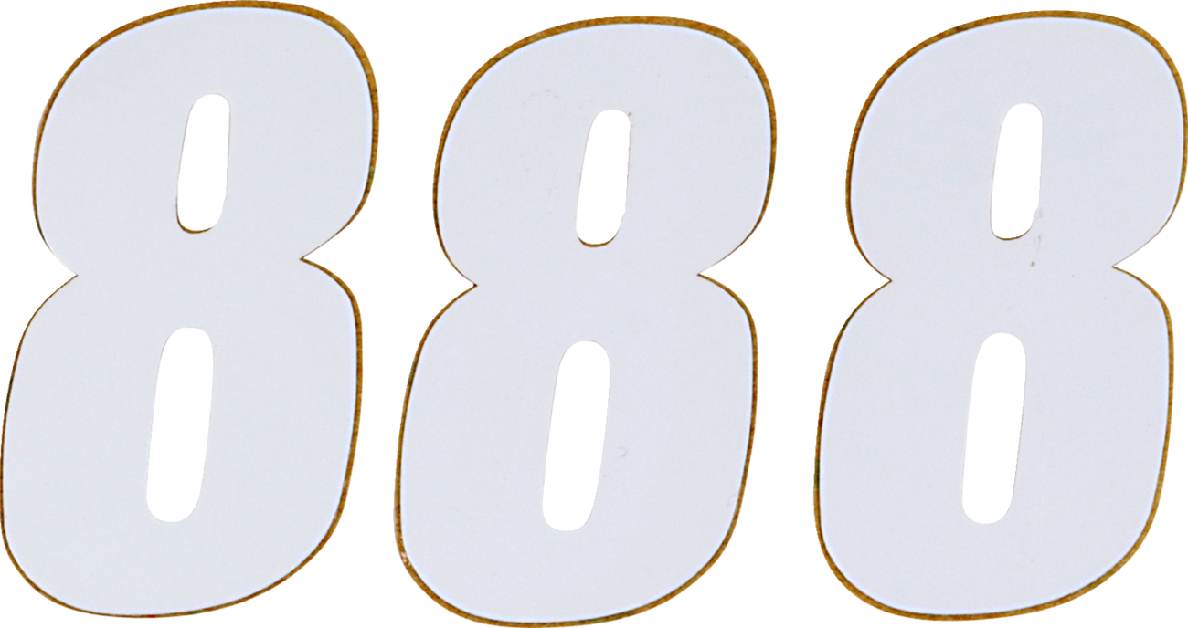 D'COR Visuals SX Plate Number - #8