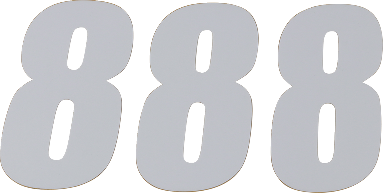 D'COR Visuals SX Plate Number - #8