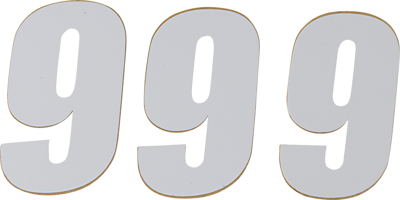D'COR Visuals SX Plate Number - #9