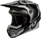 FLY Racing Formula CP Charge Helmet (2027) - Black / Grey / Light Grey - View 17