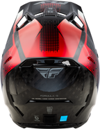 FLY Racing Formula S Carbon Protocol Helmet - Black Carbon / Red - View 18
