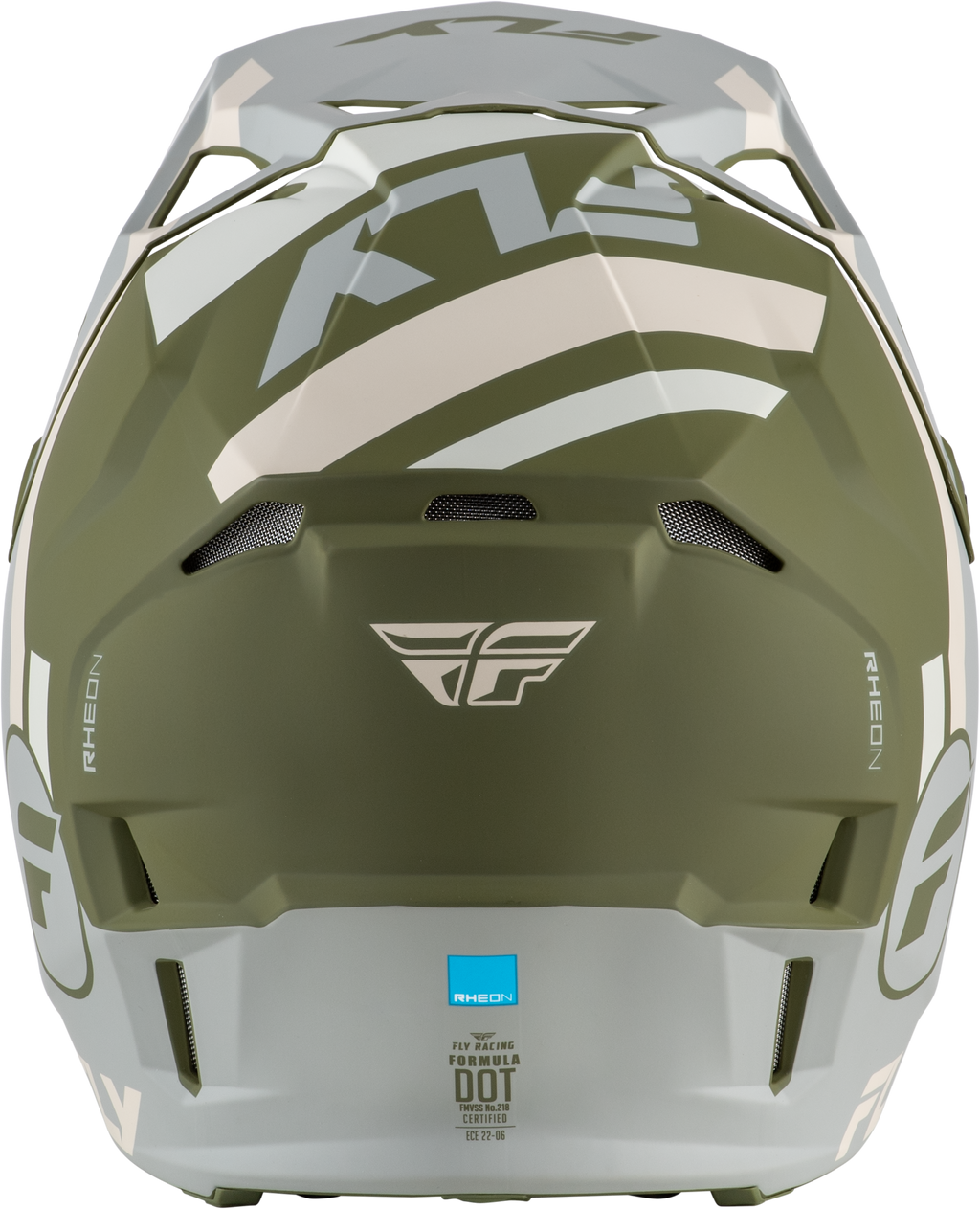 FLY Racing Formula CP Seal Helmet (2026) - Stone / Khaki / Olive - View 7