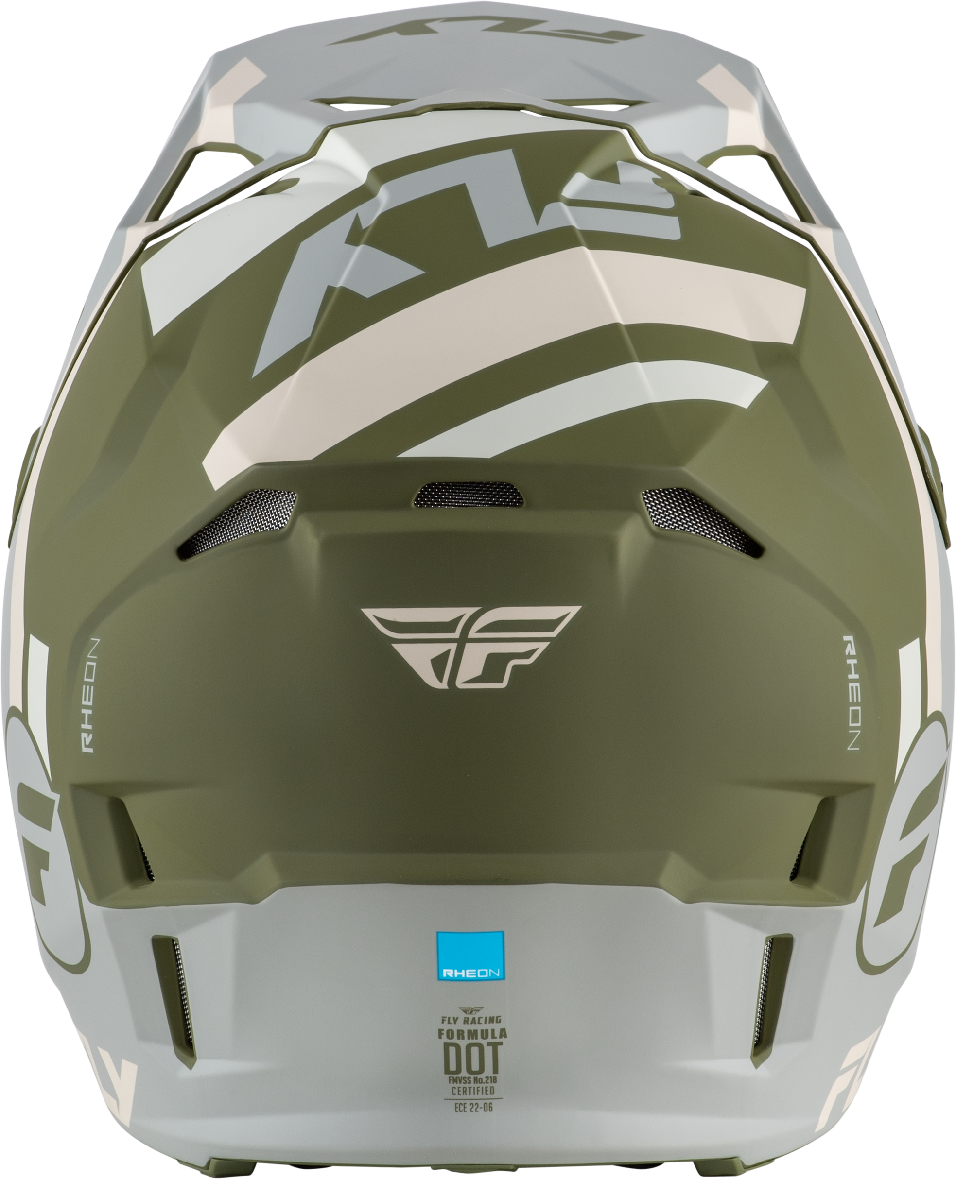FLY Racing Formula CP Seal Helmet (2026) - Stone / Khaki / Olive - View 7