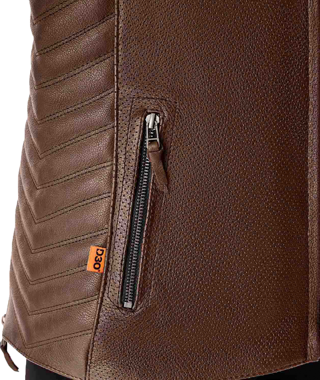 RST Roadster Air CE Women's Leather Jacket - Brown - View 14