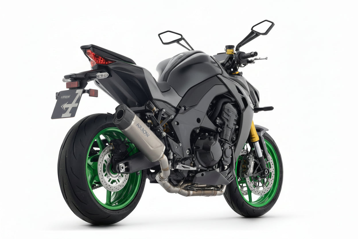 Arrow Kawasaki Z1100 / Z1100se E5+ 25/26 Pro-Race Nichrom "Dark" Exhaust - 77507pr