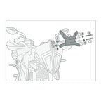 GIVI D7711KIT Windshield Fit Kit for KTM 390 Adventure, KTM 790 Adventure, and KTM 790 Adventure R