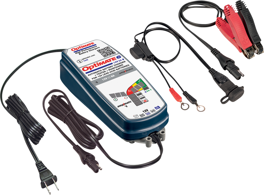 TECMATE Optimate™ 6 Ampmatic Sliver Series - Battery Charger/Maintainer 3807-0596
