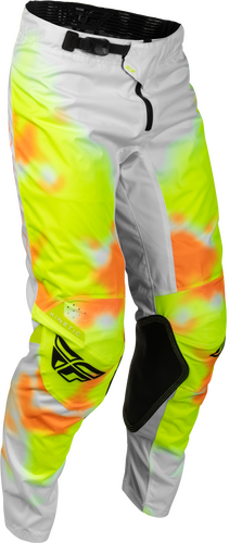 FLY Racing Kinetic Blur Pants (2027) - White / Hi-Viz / Orange - View 20