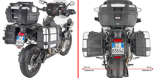 GIVI PLO6423MK PL One-Fit Monokey for Triumph Tiger 1200 Gt Explorer and Triumph Tiger 1200 Rally Explorer