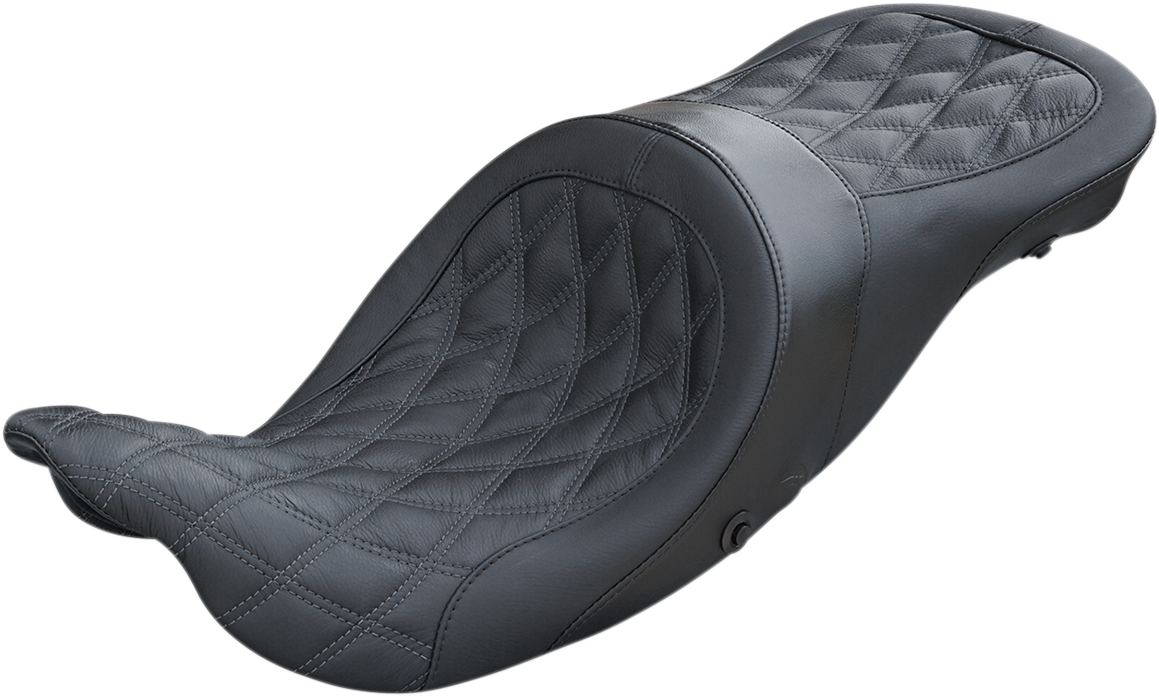 DANNY GRAY Airhawk Longhaul 2-Up Seat - Longhaul 2Up Seat / Double Diamond w/ Charcoal Gray Thread / FL '08-'23 0801-1147