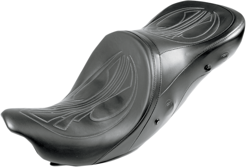 DANNY GRAY Airhawk Longhaul 2-Up Seat - Longhaul 2Up Seat / Double Diamond w/ Charcoal Gray Thread / FL '08-'23 0801-1147