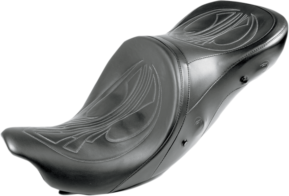 DANNY GRAY Airhawk Longhaul 2-Up Seat - Longhaul 2Up Seat / Double Diamond w/ Charcoal Gray Thread / FL '08-'23 0801-1147