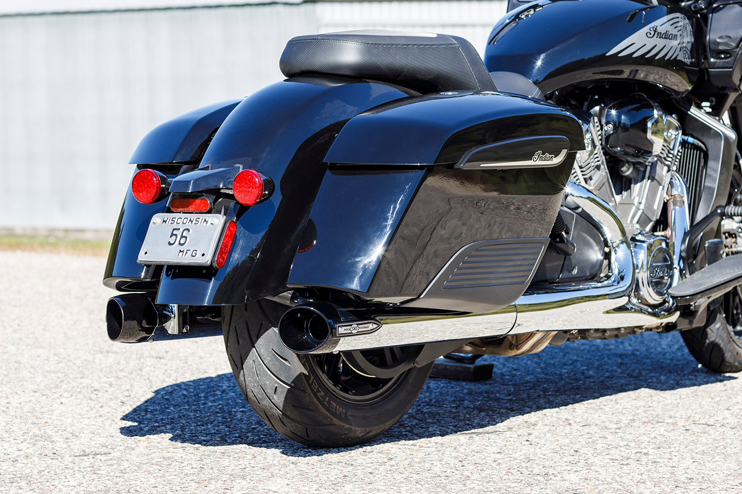 4" Broadhead Slip-On Mufflers - Slash Cut - Chrome