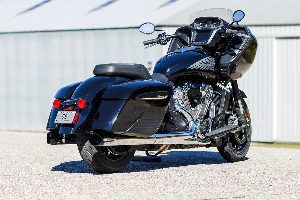 4" Broadhead Slip-On Mufflers - Slash Cut - Chrome