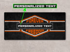 MPM Motorcycle Mat for Cruiser - Touring - Sport Motorcycle " Forever The Power of Freedom " - MM7101