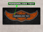 MPM Motorcycle Mat for Cruiser - Touring - Sport Motorcycle Wings " Forever The Power of Freedom " -  MM7102