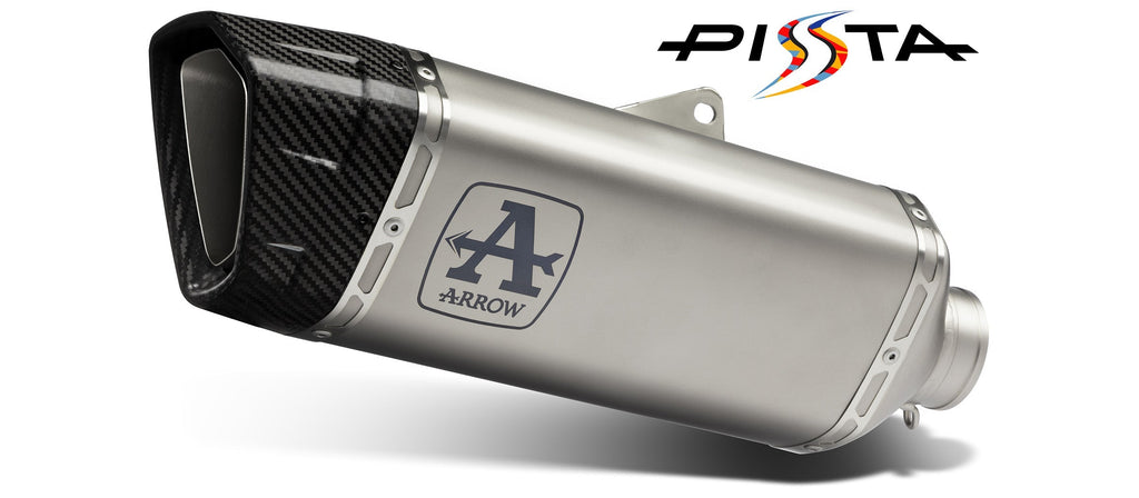 71002PT Arrow Aprilia RSV 4 1100 Factory 19-20 St.Steel Link Pipe+Titanium Pista Silencer With Carbon End Cap And Db Killer