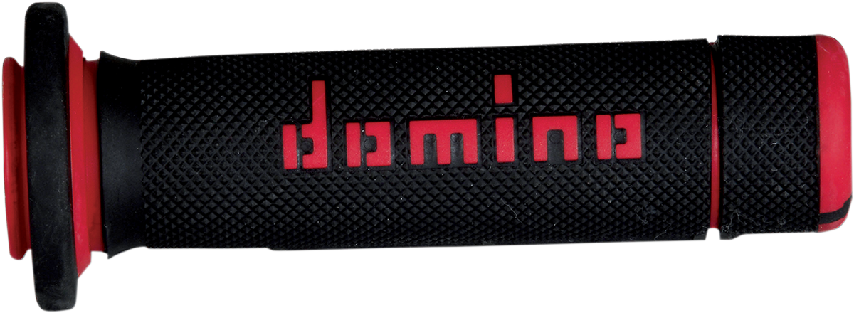 Domino ATV Grips - Black/Red