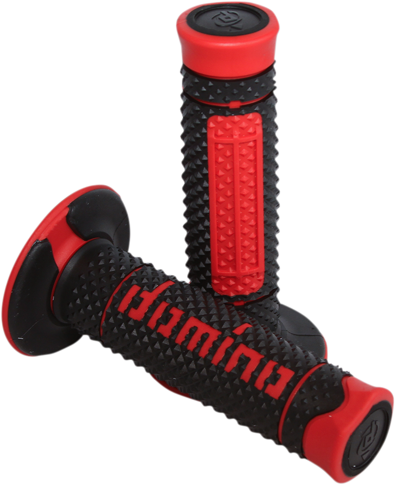 Domino Diamonte Grips - Dual Compound / Black/Red
