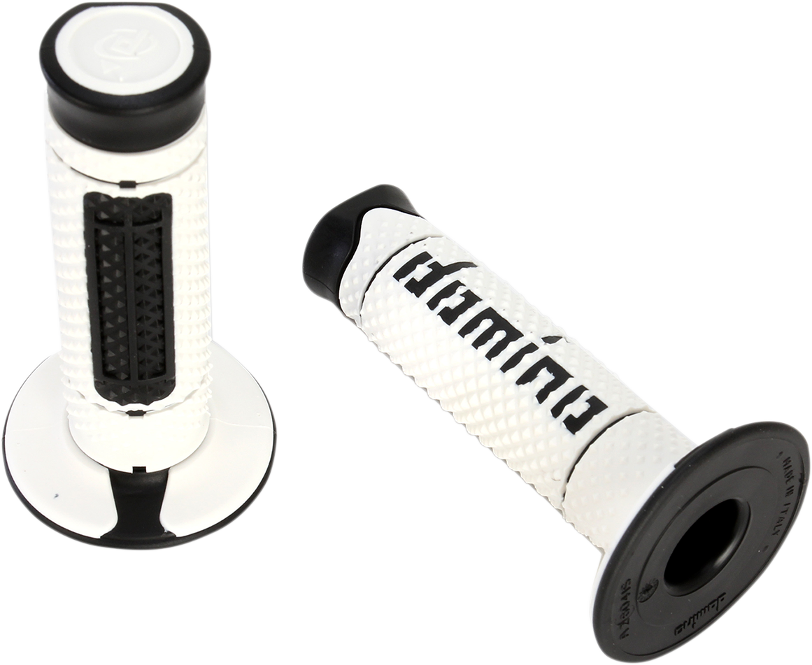 Domino Diamonte Grips - Dual Compound / White/Black