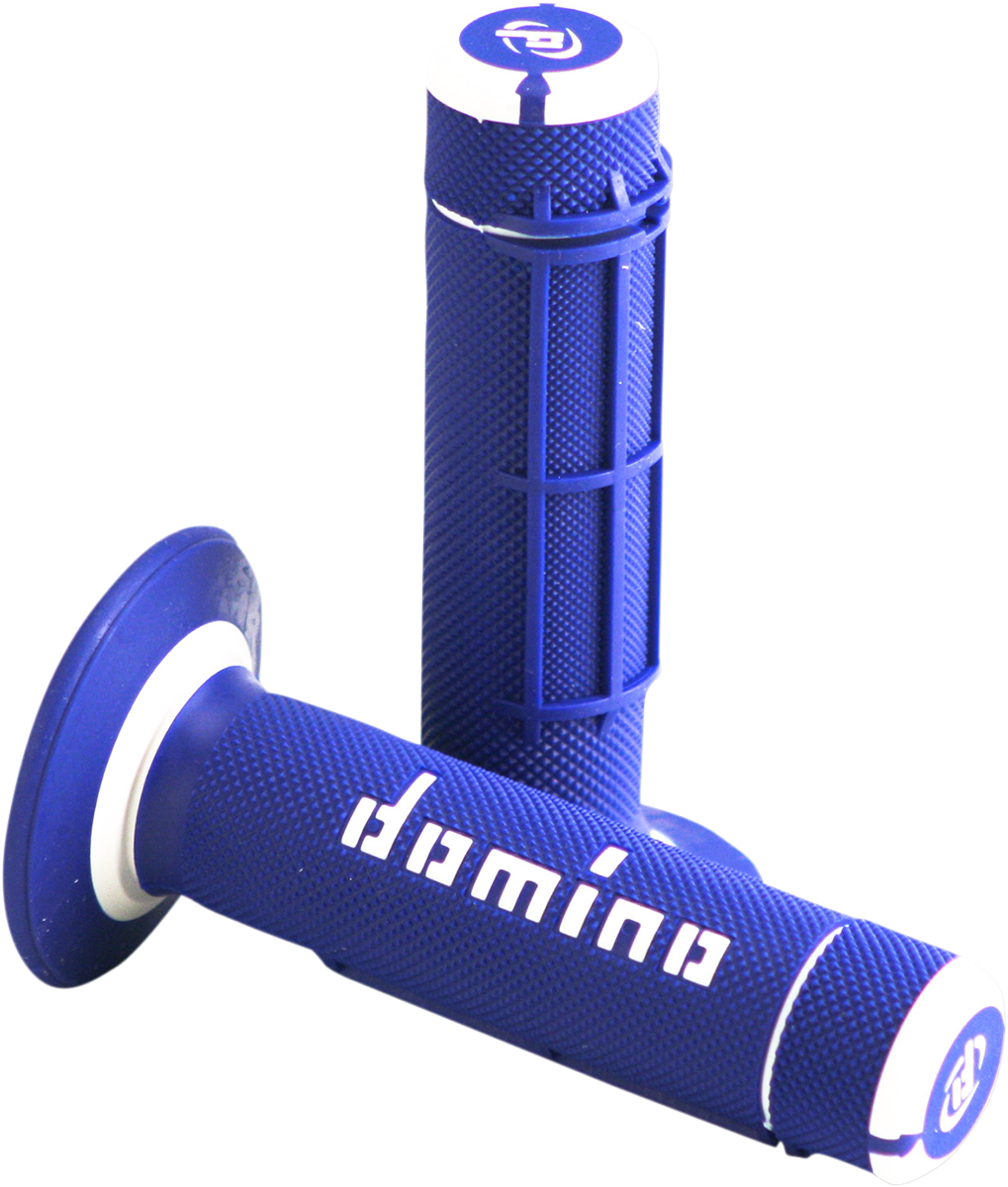 Domino Dually Grips - Half Waffle / Blue/White