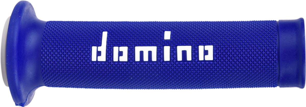 Domino MotoGP Grips - Dual-Compound / Blue/White