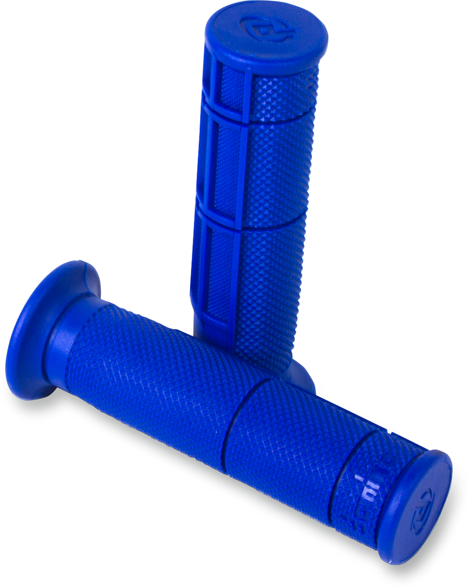 Domino Victor Half Waffle Grips - ATV / Blue
