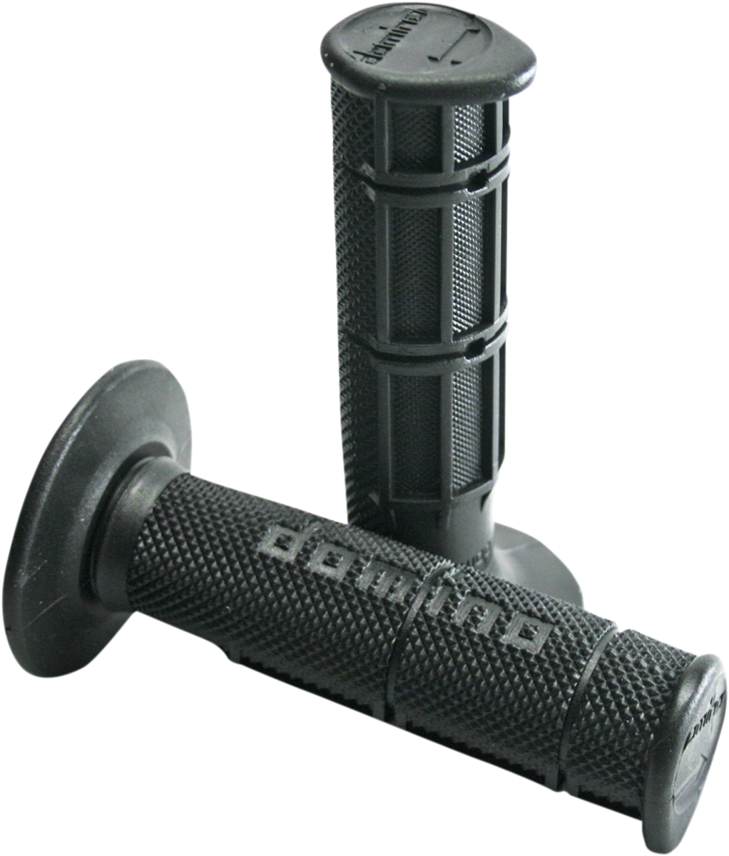 Domino Victor Waffle Grips - Half Waffle / Black