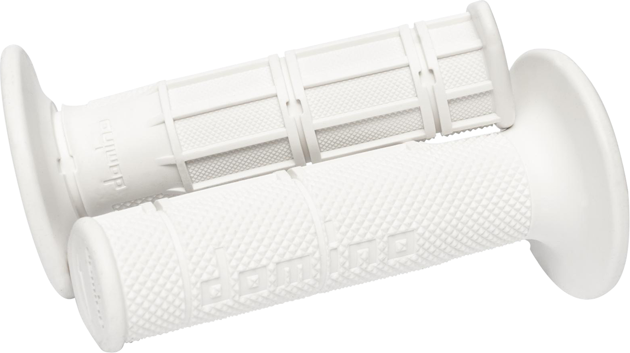 Domino Victor Waffle Grips - Half Waffle / White