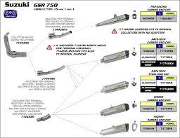 71443MI Arrow GSR 750 11-16/GSX-S 750 17-25 4:2 Stainless Steel Collectors For Arrow Mid-Pipes