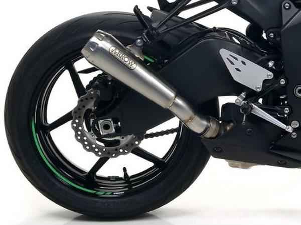 Arrow Pro-Race Slip-on Exhaust Nichrome with Steel End Cap ZX-6R 636 2009-2025 71898PRI
