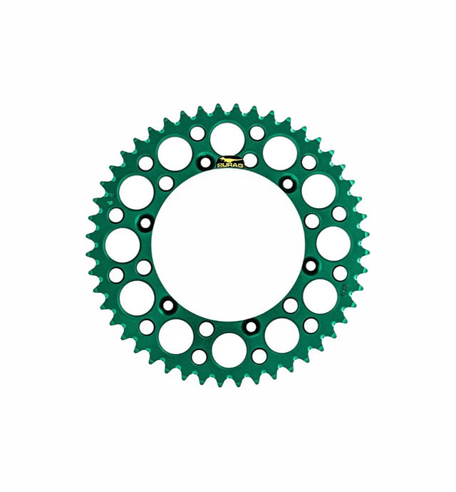 Durag Kawasaki Aluminum Rear Sprocket 50T - KX 250 450/ KLX 230 250D-Tracker/ KDX 220 - Green