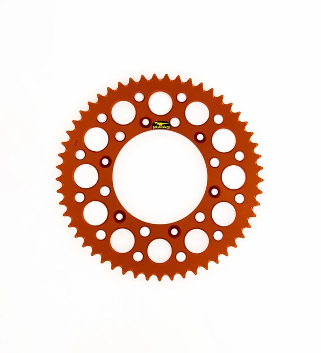 Durag Aluminum Rear Sprocket 52T - KTM 350 450/ Husqvarna 250 350 450/ GASGAS 250 350 - Orange